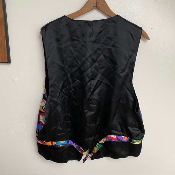 Vintage 1994 Looney Tunes Silk Waistcoat Vest - Picture 6 of 10